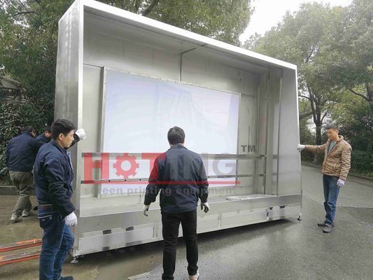 Ручная кабина для стирки экрана с задней подсветкой и струей воды высокого давления, ручная стиральная машина для штемпелей, очистка рамы экрана